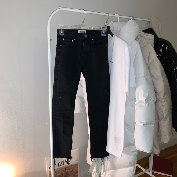 SOLD! Black Distressed Zara Jeans - Picture 2 of 8